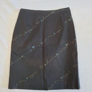 Loft women's lined skirt. Floral pattern. Size 6